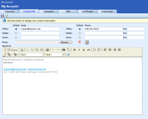how to create new outlook email for existing company